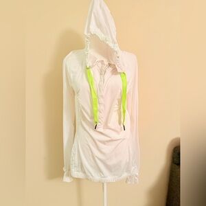 Lululemon Athletica White Half button Up Pullover Sweater